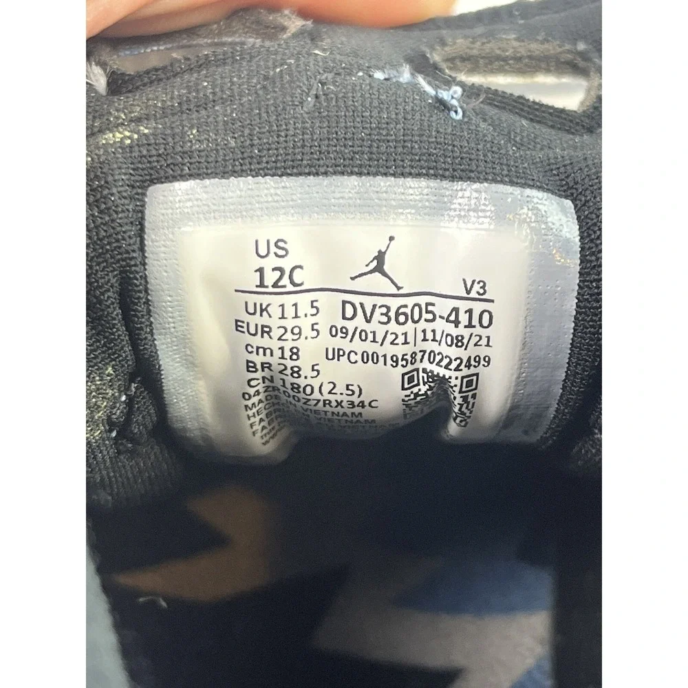 Toddler Air Jordan 6 Retro Athletic Shoes 'UNC Home' DV3606 410 - Size 12C